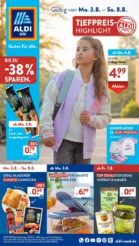 Aldi Süd Prospekt Cover ab 03.08.2026