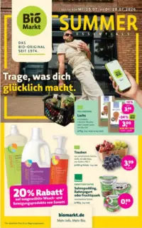 Titelseite des BioMarkt Prospekts ab 15.07.2026