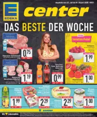 Titelseite des E-Center Prospekts ab 27.07.2026