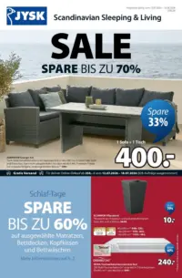 Titelseite des JYSK Prospekts ab 12.07.2026