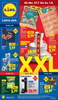 Titelseite des Lidl Prospekts ab 27.07.2026
