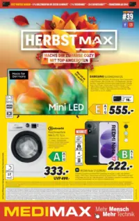 Titelseite des MEDIMAX Prospekts ab 18.09.2026