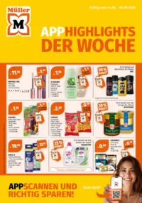Titelseite des MÜLLER Prospekts ab 14.09.2026