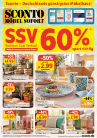 Titelseite des SCONTO Prospekts ab 15.07.2026