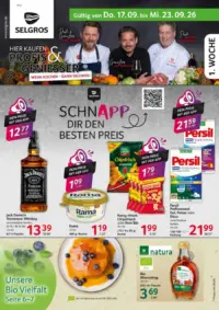Titelseite des SELGROS Prospekts ab 17.09.2026